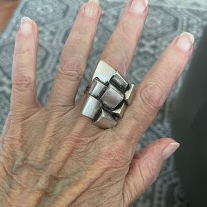 Silver Metallic Ring